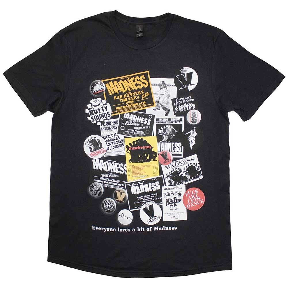 Madness - Posters & Stickers Heren Tshirt - Zwart